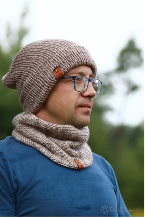 komin australian merino beż