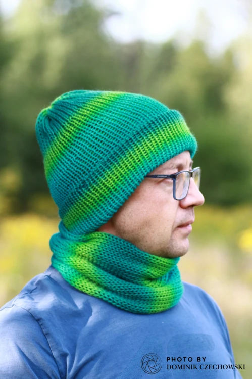 komin merino szmaragdowa toń