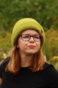 czapka alpaka merino zielona oliwka